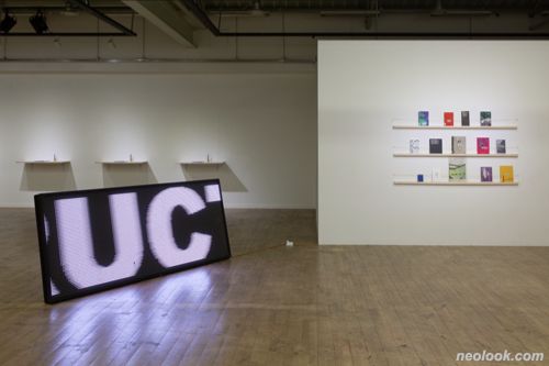 Books and display shelf in the reading corner, SAD Info Days, 2019.